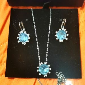 Swarovski earrings and necklace set